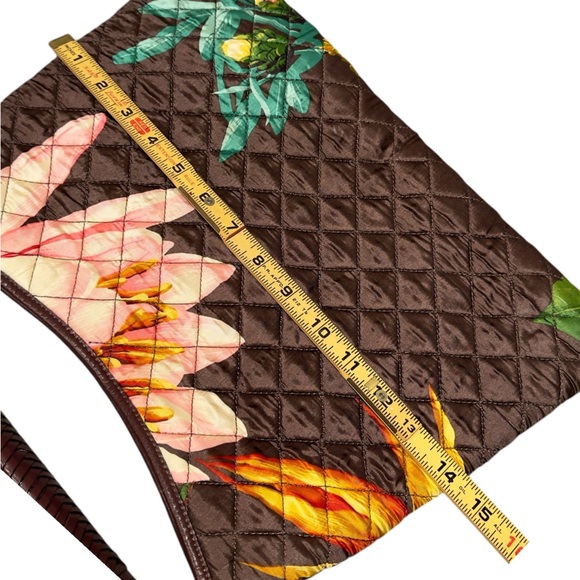 Brooks Brothers Hawaiian Tropical Floral Quilted Women's Beach Vacation Tote Bag - Picture 15 of 15